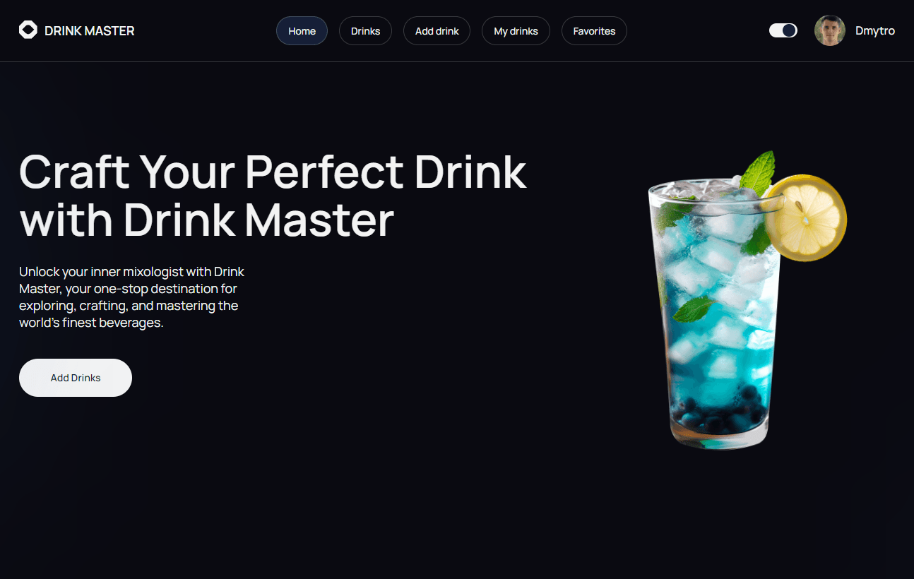 Drink Master project